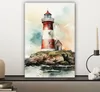 MuchoWow® - Leinwandbilder - Leuchtturm - Felsen - Weiß - Produktbild-Vorschau 7