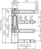Charnière 495-200 Otlav EXACTA 3D 20 mm avec protection Voir les images du produit 1