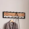 Wieszak ścienny FineBuy z litego drewna akacjowego, 80 cm – Podgląd zdjęcia produktu 1