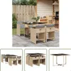 The Living Store 5-tlg. Garten-Essgruppe mit Kissen Produktbild-Vorschau 1