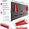 Perforovaný panel na náradie Jonah s háčikmi a držiakmi - Náhľad obrázku produktu 7