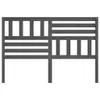 The Living Store Kopfteil Grau 126x4x100 cm Massivholz Produktbild-Vorschau 4