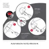 Diagrams showing how to open and close an automatic umbrella. Anteprima dell’immagine prodotto
