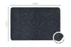 Fußmatte 50 x 80 Grau Waschbar Baumwolle Schmutzfangmatte Produktbild-Vorschau 4