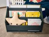 Alavya Home Bücherregal COMET Holz Grau – Fahrbares Regal Produktbild-Vorschau 9