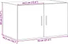 vidaXL Wandschrank Sonoma-Eiche 70x42,5x40 cm Holzwerkstoff Produktbild-Vorschau 8