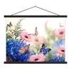 MuchoWow® Textilposter Schmetterlinge - Blumen - Hortensien Produktbild-Vorschau 1