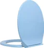 vidaXL Toilettensitz mit Absenkautomatik Blau Oval Produktbild-Vorschau 2