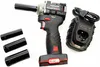 A cordless impact wrench kit with accessories and a charger, displayed on a white background. Náhled obrázku produktu