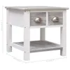 Beistelltisch Grau 40x40x40 cm Paulownia Holz , Produktbild-Vorschau 8