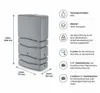 Regenwasserbehälter 350L in GRAU Regenwassertonne Produktbild-Vorschau 2