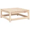 vidaXL Gartenhocker mit Kissen Massivholz Kiefer Produktbild-Vorschau 4