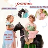 Cheval mécanique Ponnie Domino S avec selle rose Voir les images du produit 4