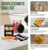 LZQKit de 12 bocaux en verre de 350 ml avec couvercle à Voir les images du produit 6