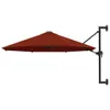 vidaXL Ombrellone da parete con palo in metallo 300 cm Anteprima dell’immagine prodotto 20