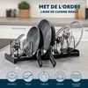 Couvercle universel et support pour poêles , compatible Voir les images du produit 2