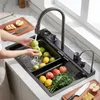 Wielofunkcyjny Zlewozmywak Stalowy Rea Alonzo 10W1 Czarny Podgląd zdjęcia produktu 4