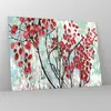 Bilder auf glas - Einteilig - Rot Blätter Zweige - 70x50cm Produktbild-Vorschau 4