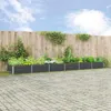 vidaXL Plantenbak, antraciet, 580 x 100 x 45 cm, verzinkt Productafbeelding-voorbeeld 1