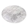 Tapis SKY Rond Moderne Gris Beige Salon 160 x 160 cm Voir les images du produit 7