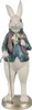Clayre & Eef Figur Kaninchen 32 cm Weiß Blau Polyresin Produktbild-Vorschau 1