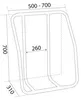 Vertikaler Rettungsinselhalter AISI 316 Osculati 22.700.01 Produktbild-Vorschau 3