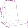 Hochlehner-Auflagen 6 Stk. Melange Anthrazit 120x50x4 cm Produktbild-Vorschau 7