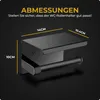 HGMD Toilettenpapierhalter mit Ablage - Schwarz - Produktbild-Vorschau 3