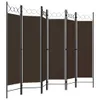 vidaXL 6-tlg. Raumteiler Braun 240 x 180 cm Produktbild-Vorschau 2