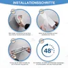 Edelstahl Handtuchhalter mit Doppelstange und Produktbild-Vorschau 6