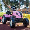 Trattore a pedali rosa Falk Country Star con rimorchio e Anteprima dell’immagine prodotto 11