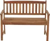 2-Sitzer-Holzbank Borkum, Maße: ca. 109 x 86 x 58 cm Produktbild-Vorschau 4