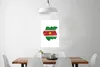 MuchoWow® Poster Karte mit Flagge Suriname 40x60 cm - Produktbild-Vorschau 2