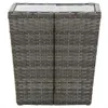 3-tlg. Bistro-Set Poly Rattan und Hartglas Grau Produktbild-Vorschau 10