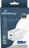 MediaRange Ladegerät 43W 2-Port 1x USB-A/1x USB-C GaN, weiß Produktbild-Vorschau 1