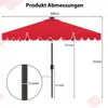 Parasol COSTWAY 300 cm avec éclairage LED, 8 baleines, Voir les images du produit 3