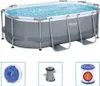 Bestway Power Steel Oberirdischer Pool Oval 305x200x84 cm Produktbild-Vorschau 11