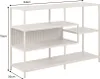 riess-ambiente Bücherregal SLIM LINE 115cm champagner beige Produktbild-Vorschau 2