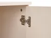 BELIANI Schreibtisch Hellbeige MDF 140 x 50 cm mit Türen Produktbild-Vorschau 8