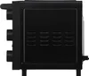 Side view of a black mini oven. Náhled obrázku produktu