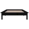 vidaXL Massivholzbett mit LEDs Schwarz 90x190 cm -  Betten Produktbild-Vorschau 8