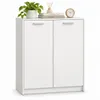 Büroschrank mit 2 Türen, Standschrank, weiß, Loft, 108 cm Produktbild-Vorschau 1