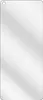 A clear, simple image of a screen protector with a hole in the top left corner. Produktbild-Vorschau