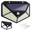 Solarleuchte 100 LED 2 Stück Schwarz Bewegungsmelder Außen Produktbild-Vorschau 1