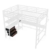 Merax Etagenbett Hochbett 140x200 cm, mit LED, Schreibtisch Produktbild-Vorschau 13