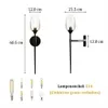 set di 2 luci da parete LED da interno moderno vetro di Anteprima dell’immagine prodotto 8