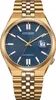 A close-up studio shot of a gold and blue Citizen automatic watch. Podgląd zdjęcia produktu