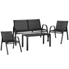 Springos® 4-teilig Gartenmöbel Set für 4 Personen Tisch Produktbild-Vorschau 2