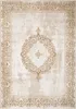 A flat lay of a rectangular rug with an ornate, vintage-inspired design. Produktbild-Vorschau