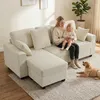 HOMCOM Ecksofa 235,5cm L-Form Sofa 3-Sitzer mit umkehrbarer Produktbild-Vorschau 9